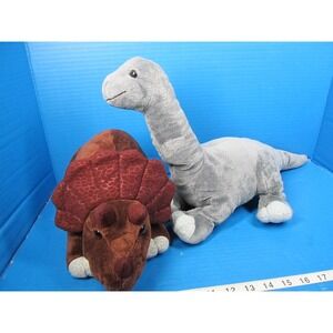 Kohls Cares Brontosaurus & Triceratops Dinosaur Plush 15" Lot of 2